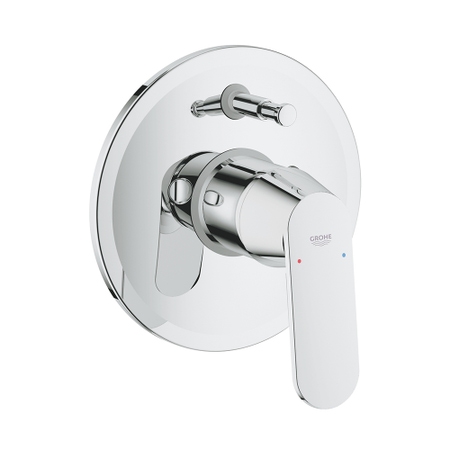 Immagine di Grohe EUROSMART COSMOPOLITAN miscelatore monocomando ad incasso per vasca o doccia, con corpo incasso, con deviatore, finitura cromo 32879000