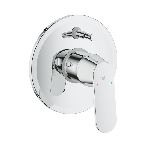 Immagine di Grohe EUROSMART COSMOPOLITAN miscelatore monocomando ad incasso per vasca o doccia, con corpo incasso, con deviatore, finitura cromo 32879000