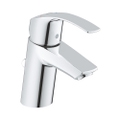 Immagine di Grohe EUROSMART miscelatore monocomando H.15 cm per lavabo, con scarico, con tecnologia Grohe SilkMove, finitura cromo 32926002