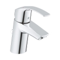 Immagine di Grohe EUROSMART miscelatore monocomando H.15 cm per lavabo, con scarico, con tecnologia Grohe Water Saving, finitura cromo 33265002
