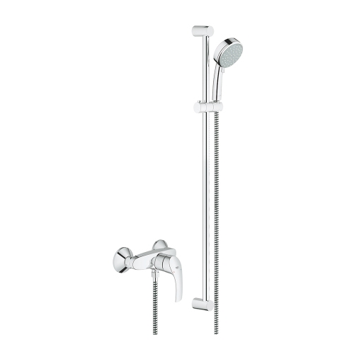 Immagine di Grohe EUROSMART miscelatore monocomando per doccia, a parete, senza deviatore, finitura cromo 33555002