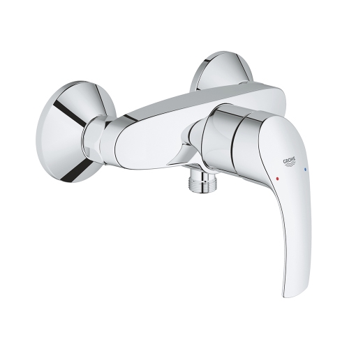 Immagine di Grohe EUROSMART miscelatore monocomando per doccia, a parete, senza deviatore, finitura cromo 33555002