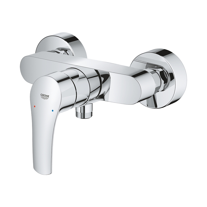 Immagine di Grohe EUROSMART miscelatore monocomando per doccia, con limitatore di portata, finitura cromo 33555003