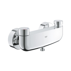 Immagine di Grohe EUROSMART COSMOPOLITAN T miscelatore per doccia a parete, con autochiusura a tempo e limitatore di temperatura regolabile, finitura cromo 36320000