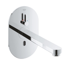 Immagine di Grohe EUROSMART COSMOPOLITAN E miscelatore elettronico P.23 cm per lavabo, senza corpo incasso, con comando ad infrarossi e limitatore di temperatura regolabile, finitura cromo 36376000