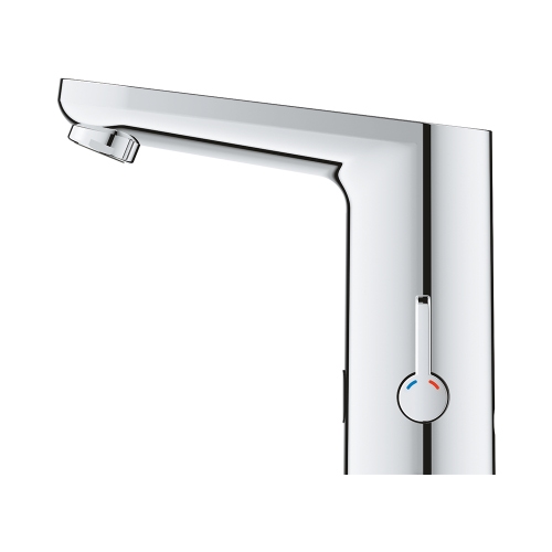 Immagine di Grohe EUROSMART COSMOPOLITAN E miscelatore elettronico H.13 cm per lavabo, senza scarico, con comando ad infrarossi e limitatore di temperatura regolabile, finitura cromo 36327002