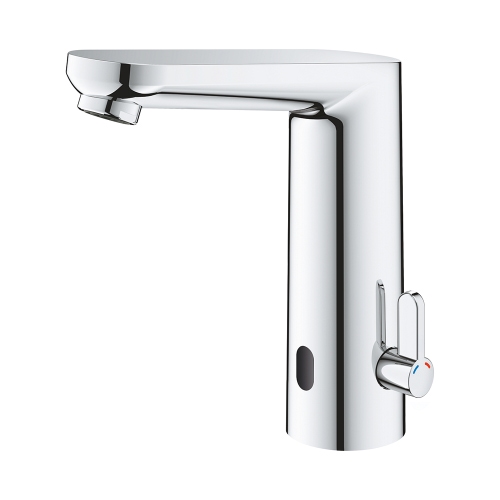 Immagine di Grohe EUROSMART COSMOPOLITAN E miscelatore elettronico H.17 cm per lavabo, senza scarico, con comando ad infrarossi e limitatore di temperatura regolabile, finitura cromo 36422001