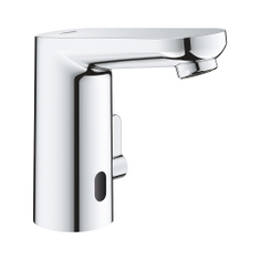 Immagine di Grohe EUROSMART COSMOPOLITAN E miscelatore elettronico H.13 cm per lavabo, senza scarico, con comando ad infrarossi e limitatore di temperatura regolabile, finitura cromo 36325002