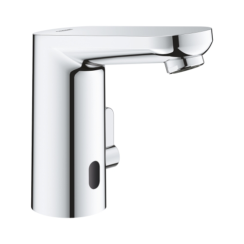 Immagine di Grohe EUROSMART COSMOPOLITAN E miscelatore elettronico H.13 cm per lavabo, senza scarico, con comando ad infrarossi e limitatore di temperatura regolabile, finitura cromo 36325002
