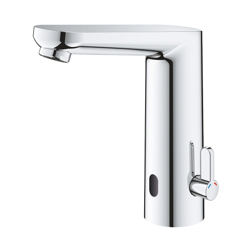 Immagine di Grohe EUROSMART COSMOPOLITAN E miscelatore elettronico H.17 cm per lavabo, senza scarico, con comando ad infrarossi e limitatore di temperatura regolabile, finitura cromo 36421001