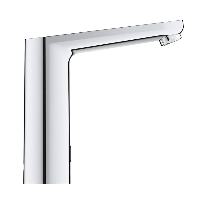 Immagine di Grohe EUROSMART COSMOPOLITAN E miscelatore elettronico H.17 cm per lavabo, senza scarico, con comando ad infrarossi e limitatore di temperatura regolabile, finitura cromo 36421001