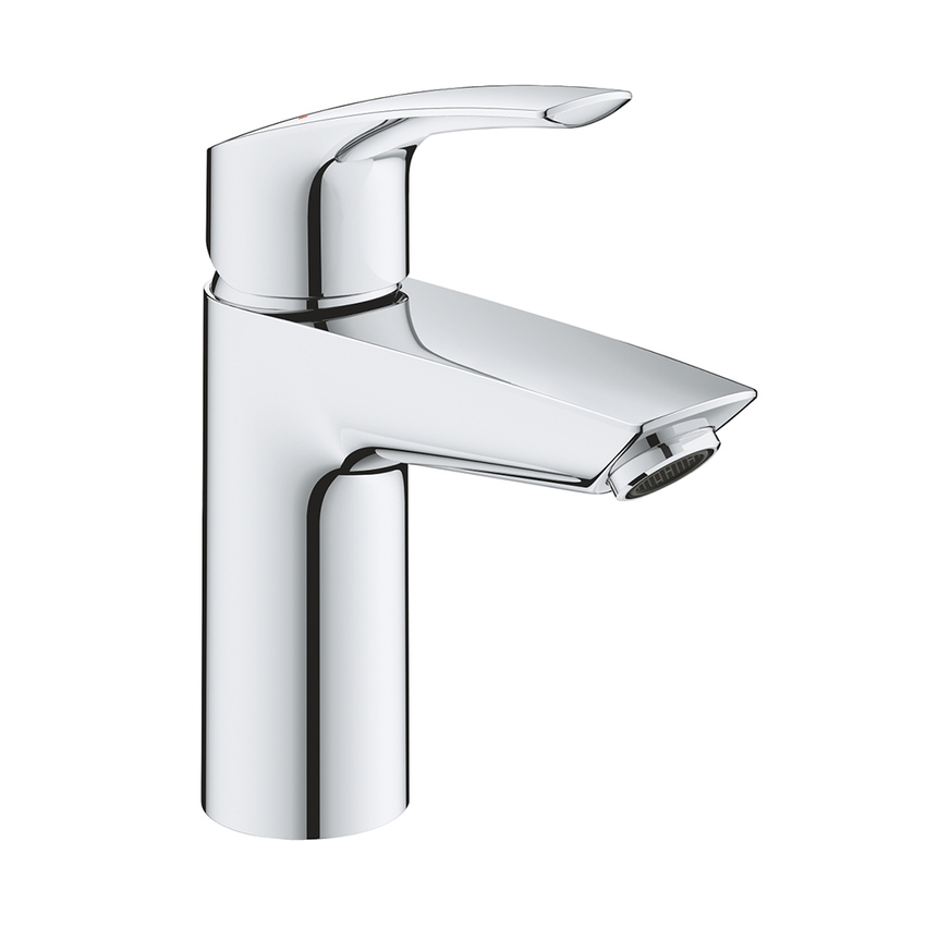 Immagine di Grohe EUROSMART miscelatore monocomando H.17 cm per lavabo, senza scarico, con piletta clic clac, finitura cromo 23922003