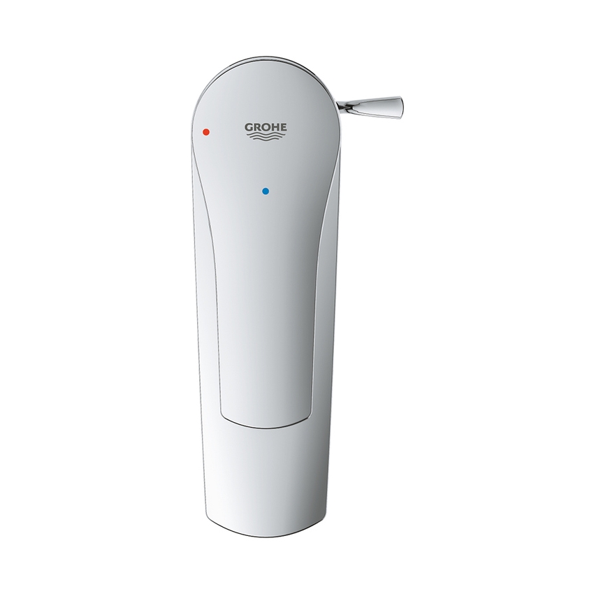 Immagine di Grohe EUROSMART miscelatore monocomando H.17 cm per lavabo, con scarico, finitura cromo 32926003