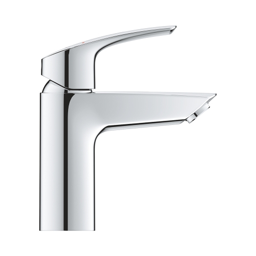 Immagine di Grohe EUROSMART miscelatore monocomando H.17 cm per lavabo, senza scarico, con risparmio energetico, finitura cromo 23974003