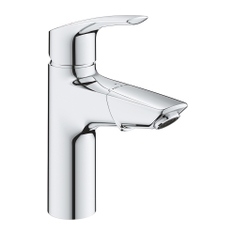 Immagine di Grohe EUROSMART miscelatore monocomando H.20 cm per lavabo, con piletta clic clac e bocca estraibile, finitura cromo 23976003