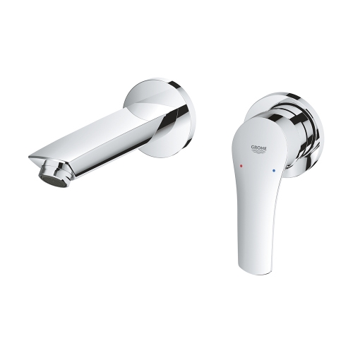 Immagine di Grohe EUROSMART miscelatore P.17 cm a parete per lavabo, senza corpo incasso, finitura cromo 29337003
