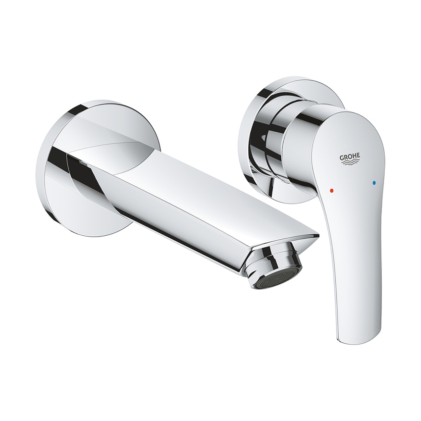 Immagine di Grohe EUROSMART miscelatore P.17 cm a parete per lavabo, senza corpo incasso, finitura cromo 29337003