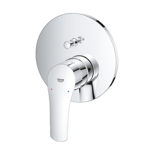 Immagine di Grohe EUROSMART miscelatore monocomando per doccia, con deviatore, senza corpo incasso, finitura cromo 24043003
