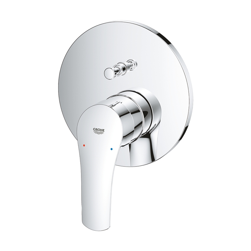 Immagine di Grohe EUROSMART miscelatore monocomando per doccia, con deviatore, senza corpo incasso, finitura cromo 24043003