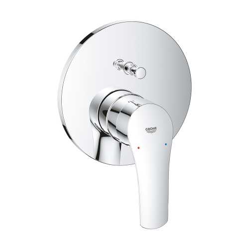 Immagine di Grohe EUROSMART miscelatore monocomando per doccia, con deviatore, senza corpo incasso, finitura cromo 24043003