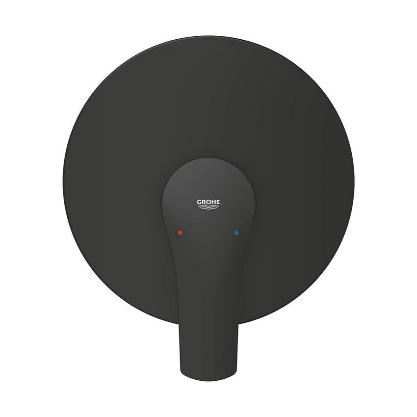 Immagine di Grohe EUROSMART miscelatore monocomando per doccia, ad incasso, senza deviatore, colore nero finitura opaco 194512433