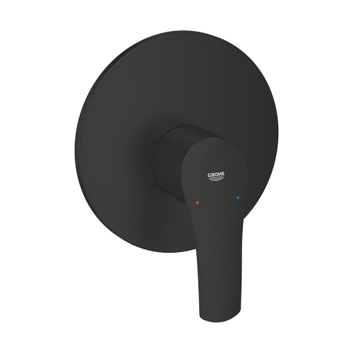 Immagine di Grohe EUROSMART miscelatore monocomando per doccia, ad incasso, senza deviatore, colore nero finitura opaco 194512433