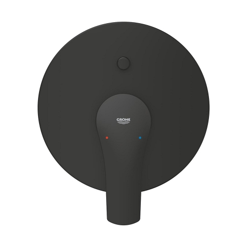 Immagine di Grohe EUROSMART miscelatore monocomando per vasca o doccia, ad incasso, con deviatore, colore nero finitura opaco 194502433