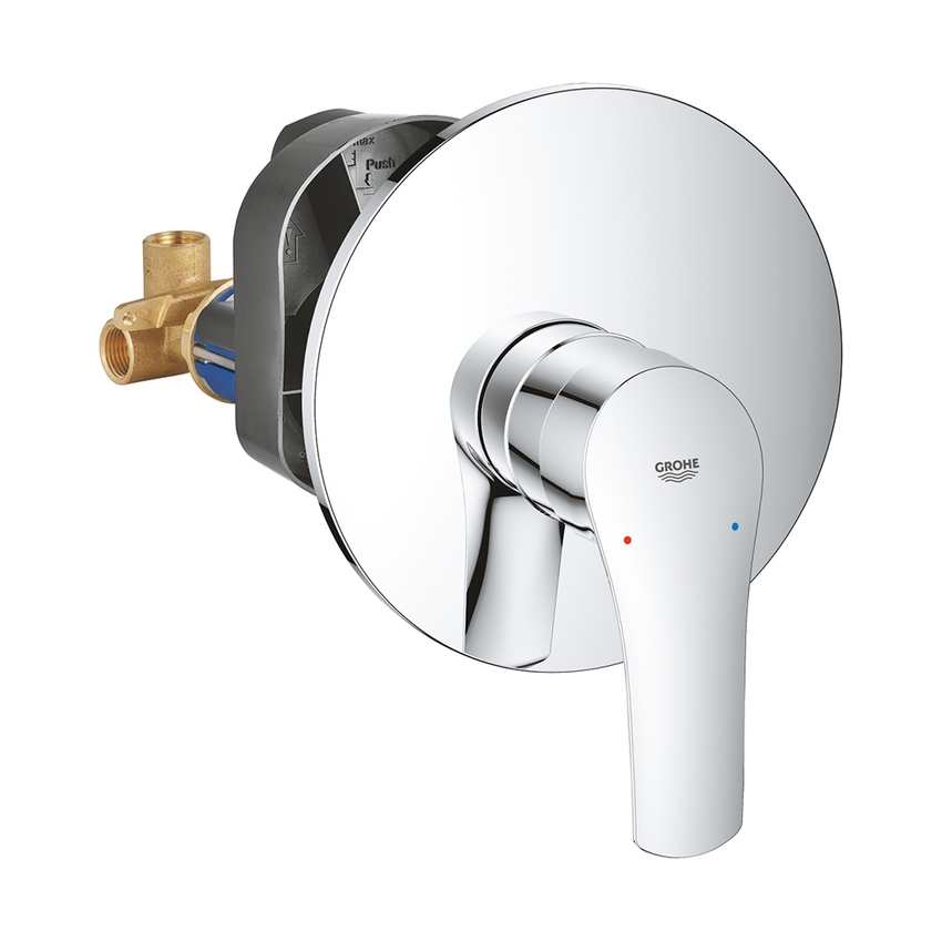 Immagine di Grohe EUROSMART miscelatore monocomando per doccia, senza deviatore, con corpo incasso, finitura cromo 33556003