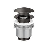 Immagine di Gessi piletta "Stop&Go" per lavabo senza troppopieno, finitura black metal brushed PVD 01420#707