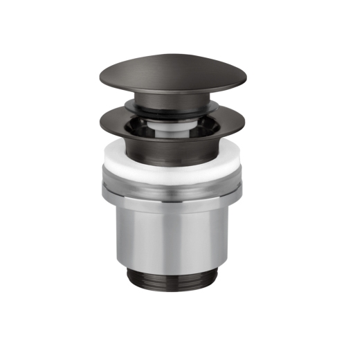 Immagine di Gessi piletta "Stop&Go" per lavabo senza troppopieno, finitura black metal brushed PVD 01420#707