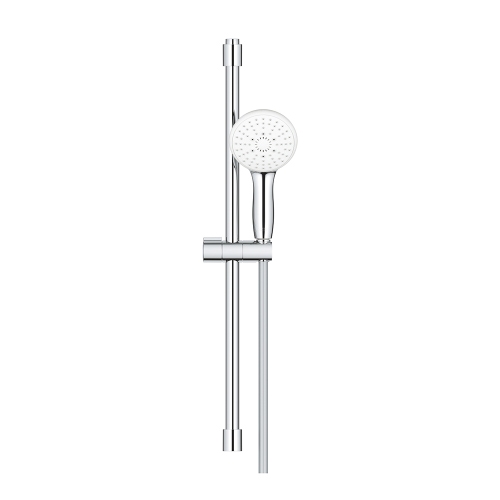 Immagine di Grohe TEMPESTA 110 set doccia con asta doccia H.60 cm, monopola Tempesta 110 28419003 3 getti e flessibile 175 cm, con sistema antiscottatura, finitura cromo 27644003