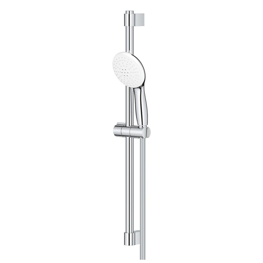 Immagine di Grohe TEMPESTA 110 set doccia con asta doccia H.60 cm, monopola Tempesta 110 26161003 2 getti e flessibile 175 cm, con risparmio idrico e fissaggio superiore regolabile in altezza, finitura cromo 26162003