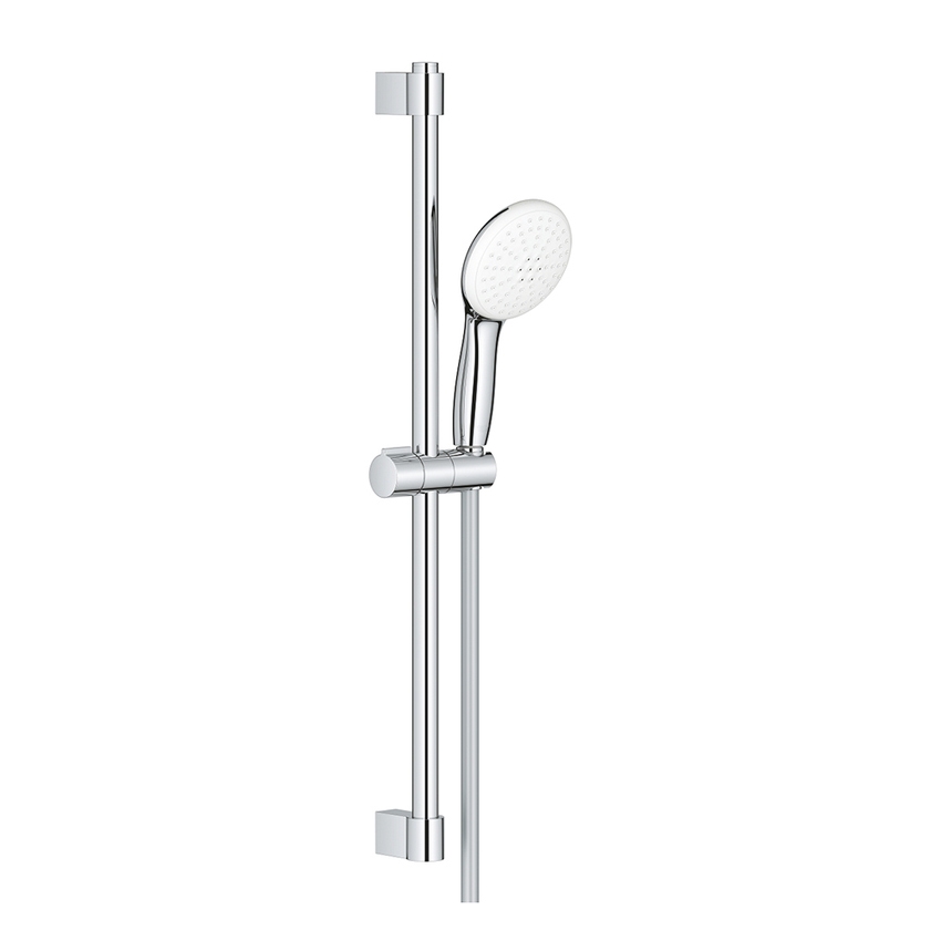 Immagine di Grohe TEMPESTA 110 set doccia con asta doccia H.60 cm, monopola Tempesta 110 27597003 2 getti e flessibile 175 cm, con sistema antiscottatura e fissaggio superiore regolabile in altezza, finitura cromo 27598003