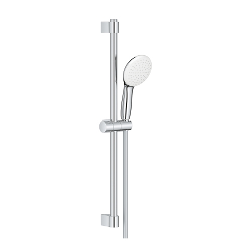 Immagine di Grohe TEMPESTA 110 set doccia con asta doccia H.60 cm, monopola Tempesta 110 27852003 getto singolo e flessibile 175 cm, con fissaggio superiore regolabile e sistema antiscottatura, finitura cromo 27853003
