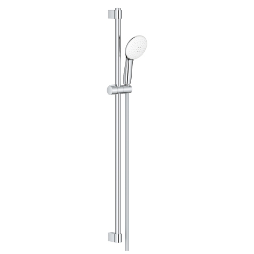 Immagine di Grohe TEMPESTA 110 set doccia con asta doccia H.90 cm, monopola Tempesta 110 26161003 2 getti e flessibile 175 cm, con risparmio idrico e selettore per impostare il getto, finitura cromo 26163003
