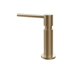 Immagine di Gessi Dispenser porta sapone da banco, con carica dall'alto, finitura warm bronze brushed PVD 29651#726