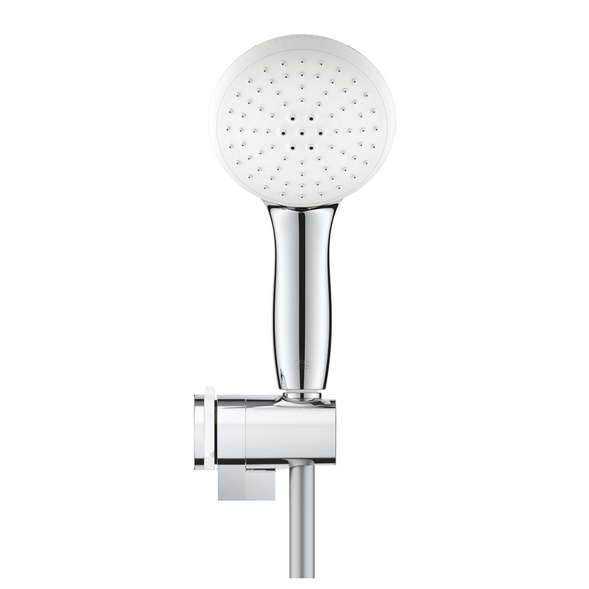 Immagine di Grohe TEMPESTA 110 set manopola doccia a 2 getti, con manopola Tempesta 27597003, supporto a parete regolabile e flessibile 175 cm, con utilizzo di acqua ridotto, finitura cromo 2760130E