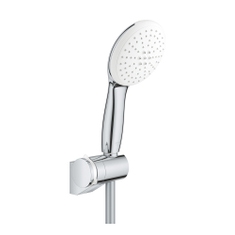 Immagine di Grohe TEMPESTA 110 set manopola doccia a 2 getti, con manopola Tempesta 26161003, supporto a parete regolabile e flessibile 175 cm, con selettore per impostare il getto e sistema antiscottatura, finitura cromo 27601003