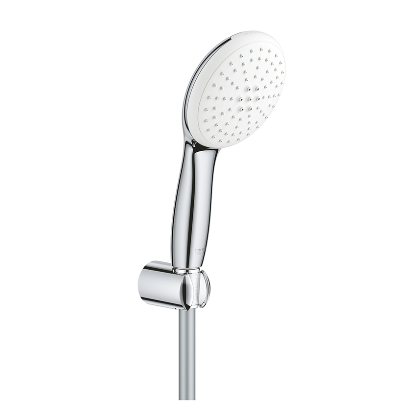 Immagine di Grohe TEMPESTA 110 set manopola doccia a 2 getti, con manopola Tempesta 27597003, supporto a parete e flessibile 175 cm, finitura cromo 2780330E