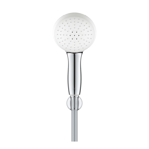 Immagine di Grohe TEMPESTA 110 set manopola doccia a 2 getti, con manopola Tempesta 27597003, supporto a parete e flessibile 175 cm, finitura cromo 27799003