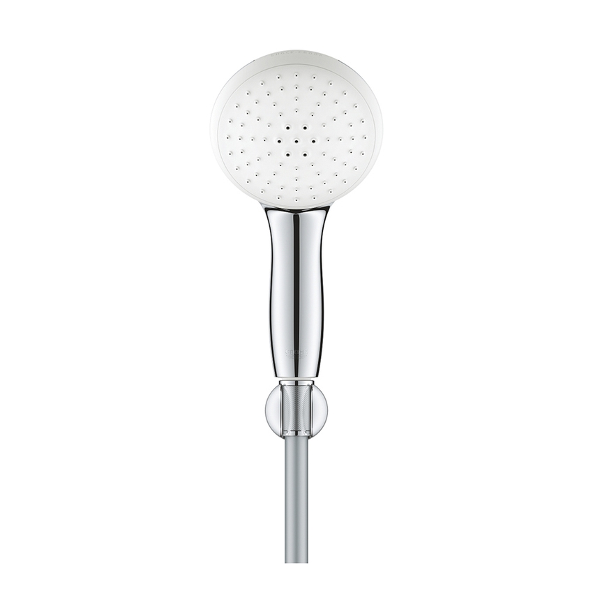 Immagine di Grohe TEMPESTA 110 set manopola doccia a 2 getti, con manopola Tempesta 27597003, supporto a parete e flessibile 175 cm, finitura cromo 27799003