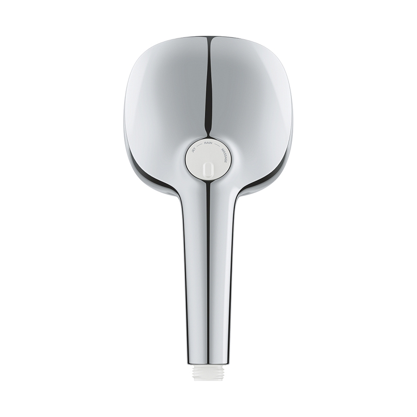 Immagine di Grohe TEMPESTA CUBE 110 manopola doccia a 3 getti, con sistema antiscottatura, finitura cromo 27572003