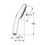 Immagine di Grohe TEMPESTA CUBE 110 manopola doccia a 3 getti, con sistema antiscottatura, finitura cromo 27572003