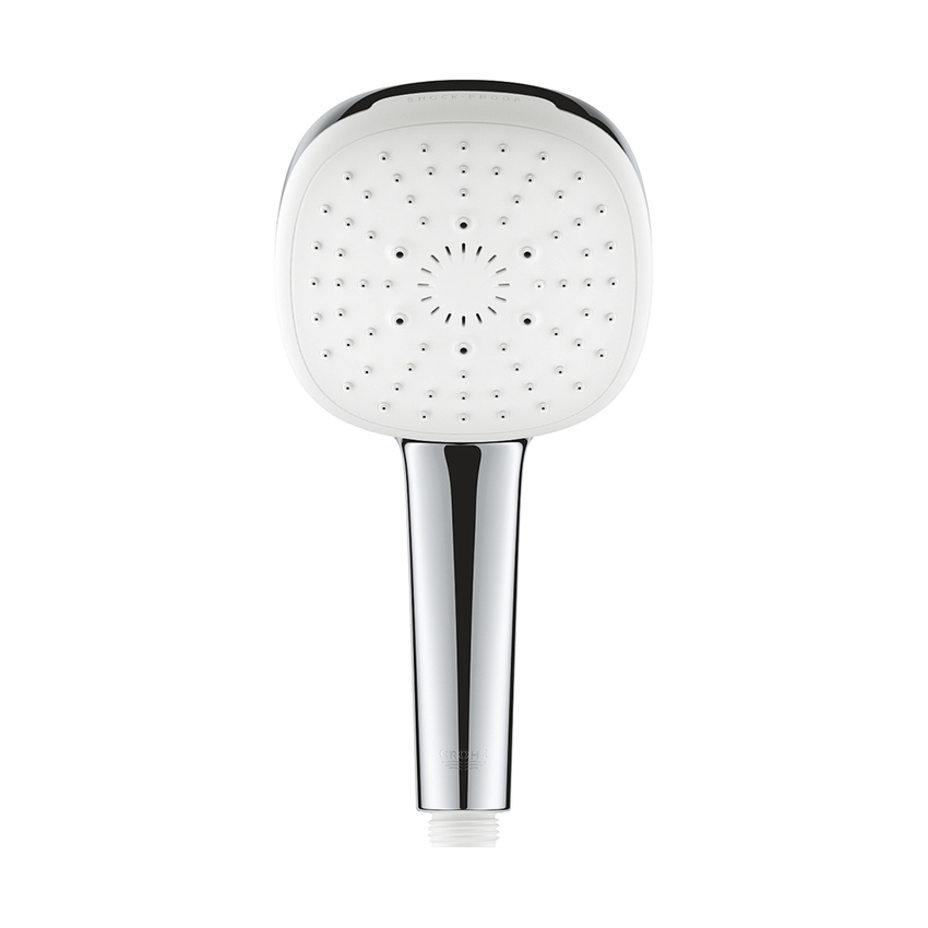 Immagine di Grohe TEMPESTA CUBE 110 manopola doccia a 3 getti, con sistema antiscottatura, finitura cromo 27572003