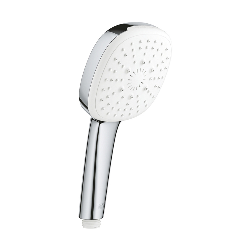 Immagine di Grohe TEMPESTA CUBE 110 manopola doccia a 3 getti, con sistema antiscottatura, finitura cromo 27572003