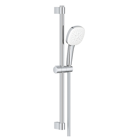 Immagine di Grohe TEMPESTA CUBE 110 set doccia con asta doccia H.60 cm, monopola Tempesta 110 27572003 3 getti e flessibile 175 cm, con sistema antiscottatura, finitura cromo 27786003