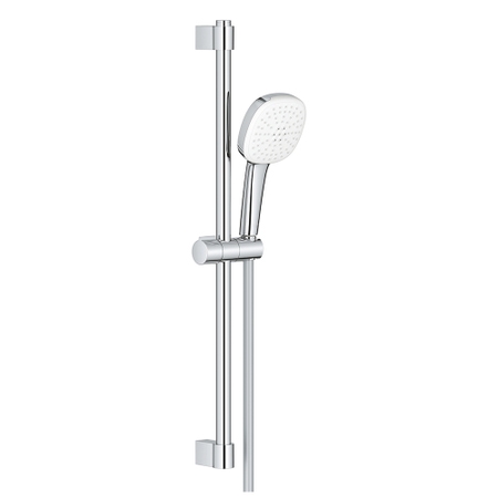 Immagine di Grohe TEMPESTA CUBE 110 set doccia con asta doccia H.60 cm, monopola Tempesta 110 26746003 2 getti e flessibile 175 cm, con sistema antiscottatura, finitura cromo 26748003