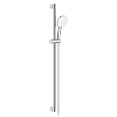 Immagine di Grohe TEMPESTA CUBE 110 set doccia con asta doccia H.90 cm, monopola Tempesta 110 27572003 3 getti e flessibile 175 cm, con sistema antiscottatura, finitura cromo 27789003