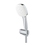 Immagine di Grohe TEMPESTA CUBE 110 set manopola doccia a 3 getti, con manopola Tempesta 27574003, supporto a parete regolabile e flessibile 175 cm, con risparmio idrico, finitura cromo 27584003