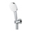 Immagine di Grohe TEMPESTA CUBE 110 set manopola doccia a 3 getti, con manopola Tempesta 27574003, raccordo erogatore con supporto, valvola di ritegno e flessibile 150 cm, finitura cromo 26910003